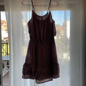 NWT tiered mauve dress